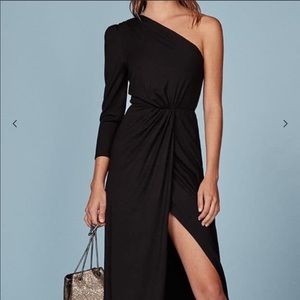 NWOT Reformation One Shoulder Punch Dress